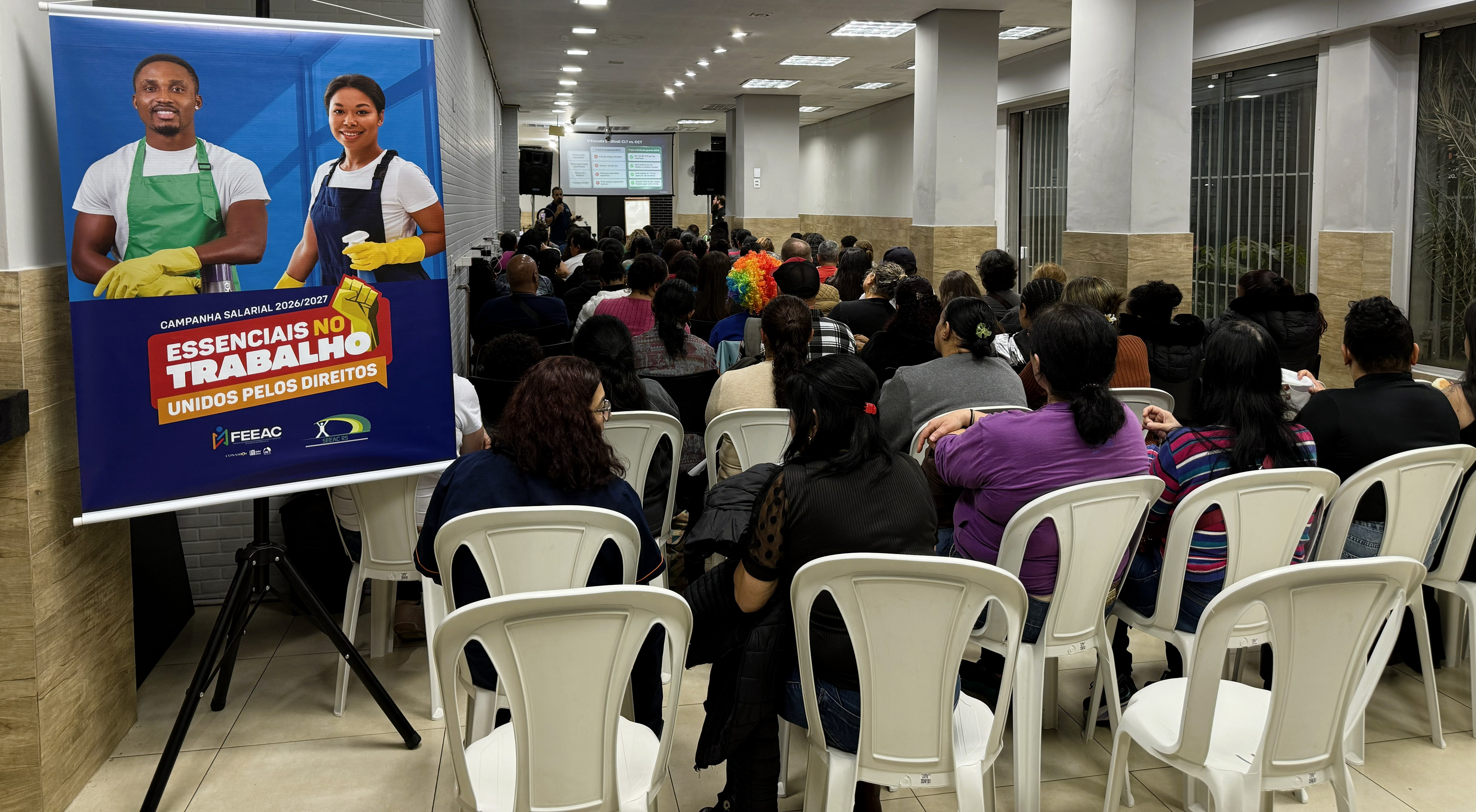 Assembleia em Porto Alegre fortalece a Campanha Salarial 2026/2027 e apresenta balanço da atuação do SEEAC RS